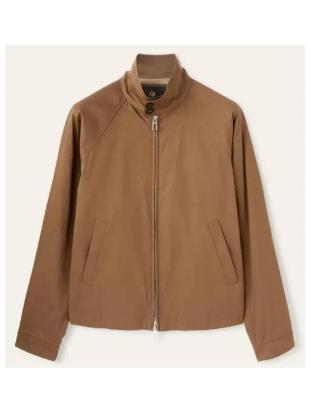 Taga Twill Cotton Zip-Up Jacket Brown - LORO PIANA - BALAAN 2