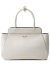 Medium Leather Tote Bag White - PRADA - BALAAN 1