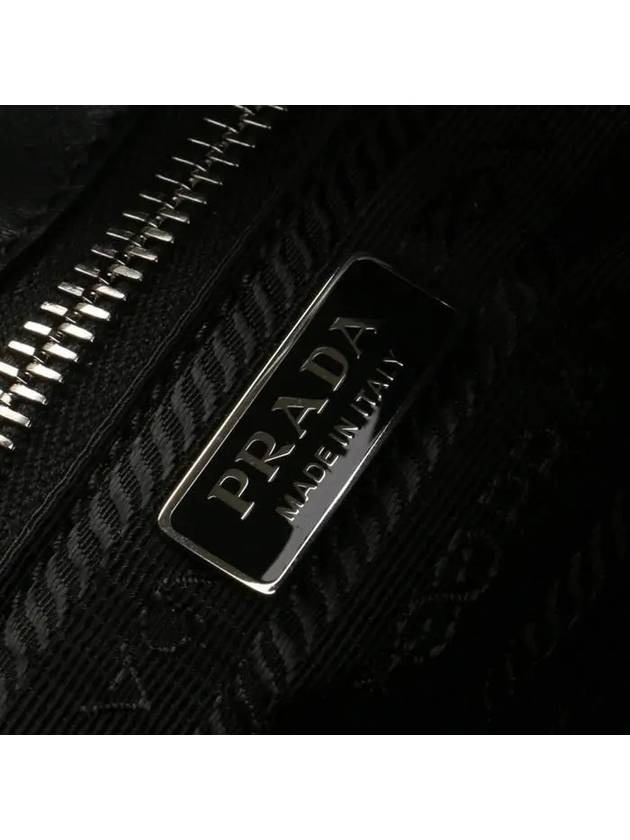 Re-Nylon Leather Shoulder Bag Black - PRADA - BALAAN 7