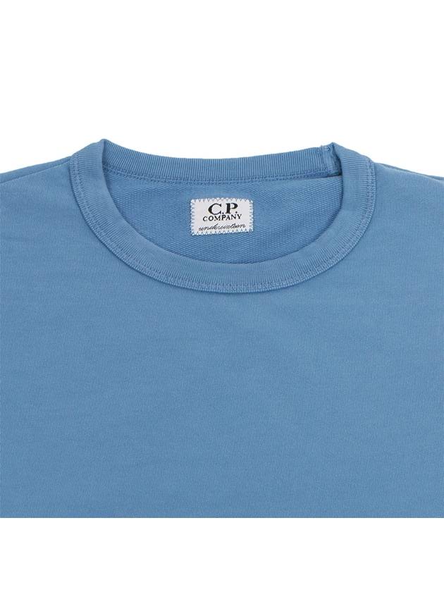 Kids Lens Patch Sweatshirt Blue - CP COMPANY - BALAAN 4