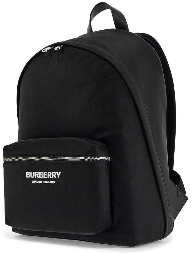 Logo Print Nylon Backpack Black - BURBERRY - BALAAN 4