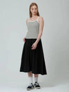 Pintuck flare volume skirt black - PINBLACK - BALAAN 5