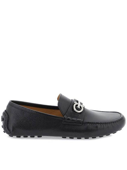 Gancini Ornament Driving Shoes Black - SALVATORE FERRAGAMO - BALAAN 2