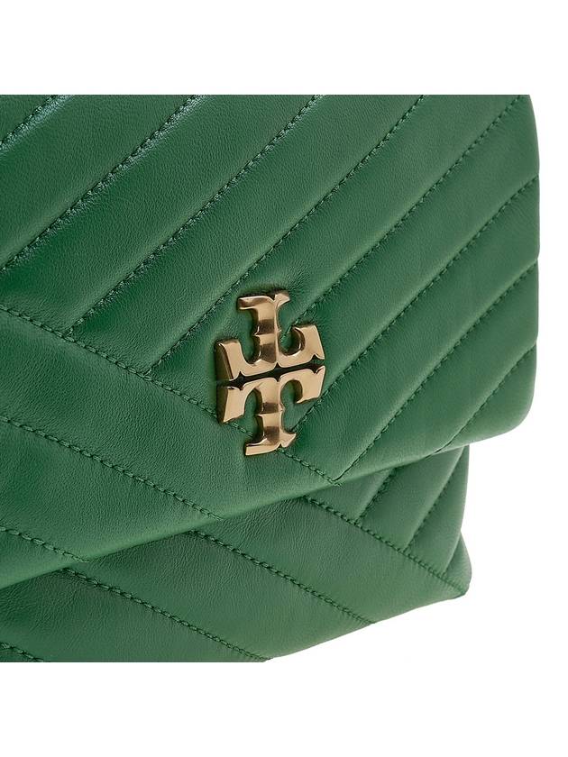 Kira Chevron Convertible Strap Small Shoulder Bag Monstera - TORY BURCH - BALAAN 7