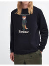 Logo Print Sweatshirt Black - BARBOUR - BALAAN 3