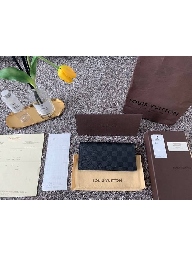 Damier Graphite Brazza Long Wallet N62665 - LOUIS VUITTON - BALAAN 2