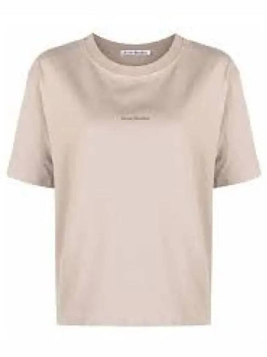Logo Short Sleeve T Shirt Titanium Gray AL0135CL0 1015889 - ACNE STUDIOS - BALAAN 1
