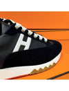 Men's Trail Sneakers Calfskin Multicolor White Orange - HERMES - BALAAN 4