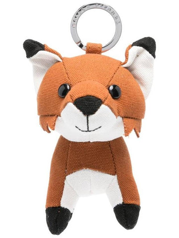 Fox Bag Charm Key Holder Fawn Brown - MAISON KITSUNE - BALAAN 1