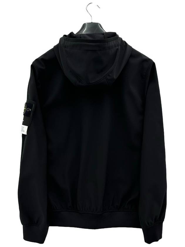 Soft Shell R Technology Nylon Hood Jacket Black - STONE ISLAND - BALAAN 3