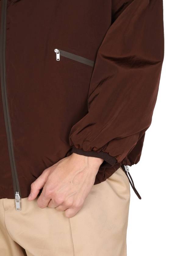 Casual Hooded String Windbreaker Brown - JIL SANDER - BALAAN 5