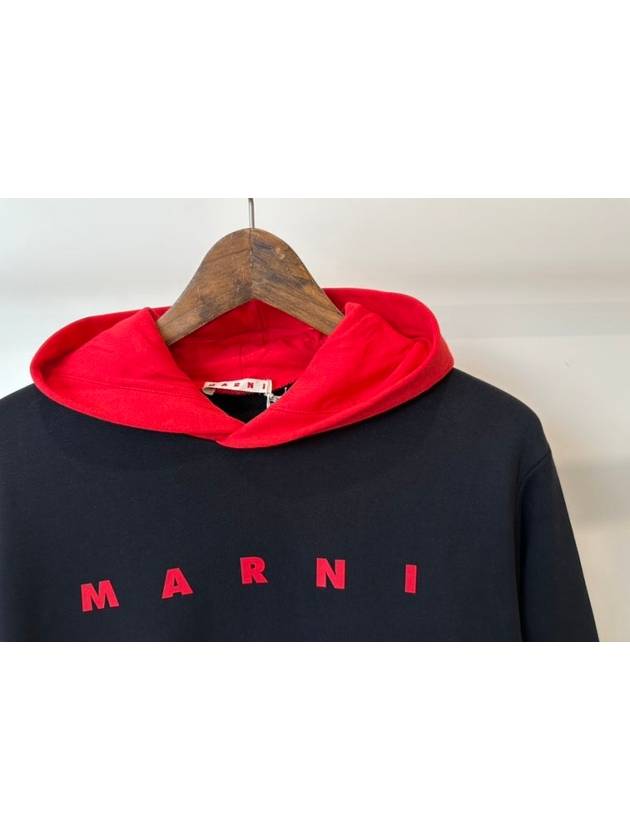 Kids Hooded Sweatshirt M01222 M00NF 0M900 Black Red 14A - MARNI - BALAAN 2