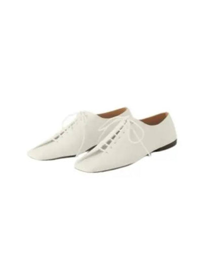 Leather Flat Derby White - LEMAIRE - BALAAN 2