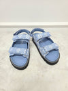 Monogram Paseo Velcro Denim Flat Sandals 37 - LOUIS VUITTON - BALAAN 2