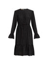 Polka Dot GG Silk Midi Dress Black - GUCCI - BALAAN 1