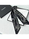 Pearl Chain Twilly Scrunchy Black - CHANEL - BALAAN 3