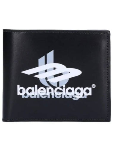 Cash Box Square Bifold Wallet Black White - BALENCIAGA - BALAAN 1