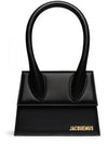 Le Chiquito Moyen Medium Leather Tote Bag Black - JACQUEMUS - BALAAN 2