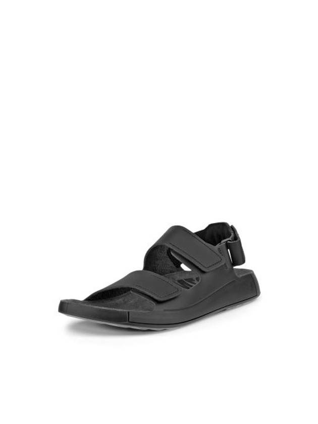 Cozmo Leather Sandals Black - ECCO - BALAAN 3