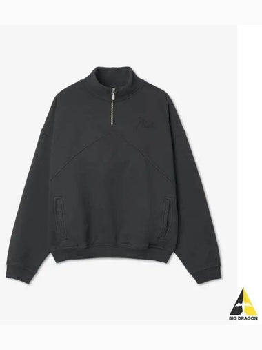 Quarter Half Zip up Sweatshirt Black RHFW22SW060123720372 - RHUDE - BALAAN 1