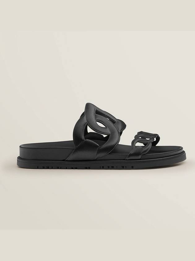 Chandal Extra Sandals Noir Black Women H222302Z - HERMES - BALAAN 5