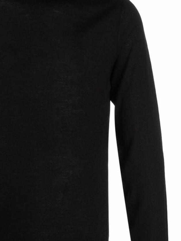 Wool Turtleneck Knit Top Black - EMPORIO ARMANI - BALAAN 2