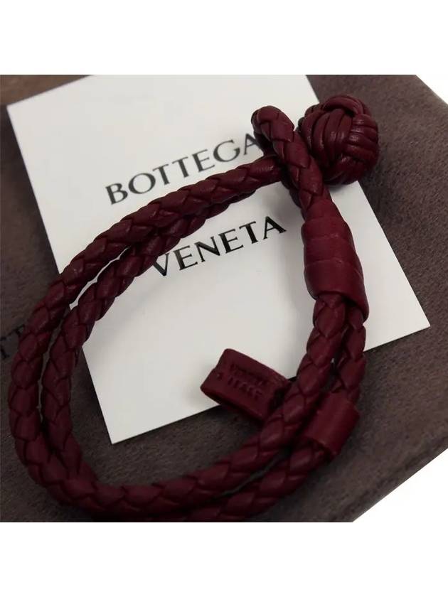 Intrecciato Double Line Bracelet Wine - BOTTEGA VENETA - BALAAN 3