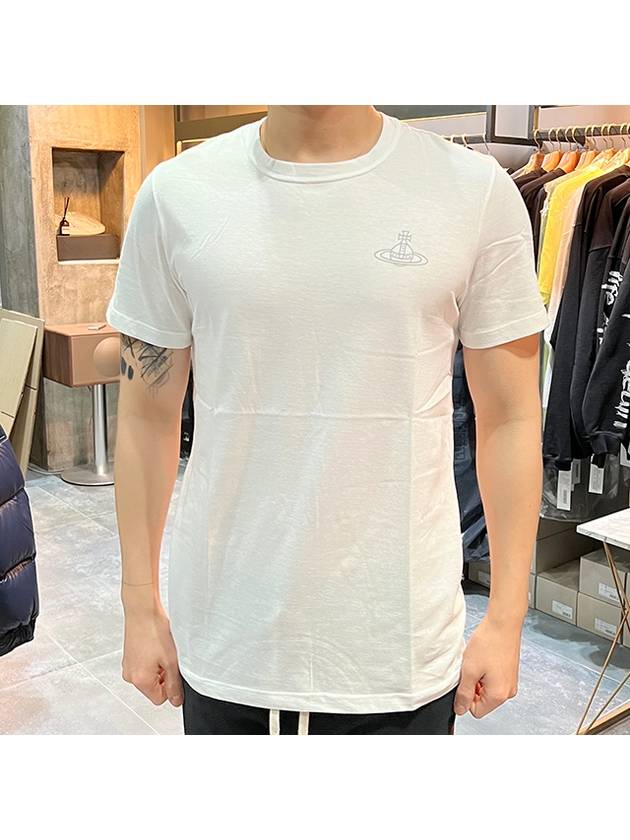 Men's Logo Print 3 Pack Short Sleeve T-Shirt White Grey Black - VIVIENNE WESTWOOD - BALAAN 3