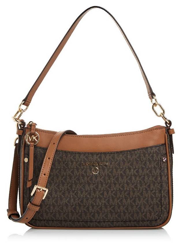 Jet Set Medium Logo Shoulder Bag Brown - MICHAEL KORS - BALAAN 2