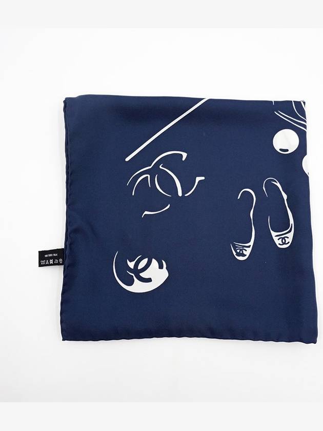 women square silk scarf - CHANEL - BALAAN 5