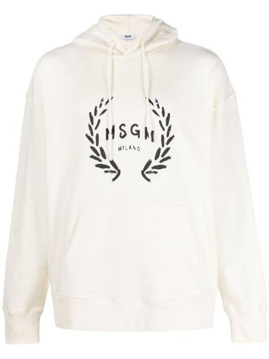 logo print hooded cream - MSGM - BALAAN 1