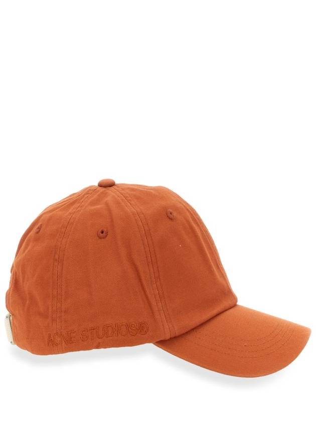 Studios Carliy Twill Cap Rust Red C40224 CTB - ACNE STUDIOS - BALAAN 3