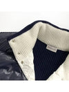 Men s Wool Cardigan Padded Navy - MONCLER - BALAAN 9