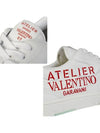 Men's Atelier Low Top Sneakers White - VALENTINO - BALAAN 5