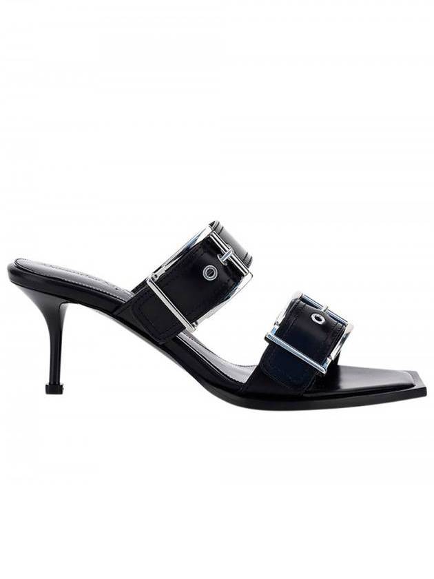 Buckle Strap Leather Mules - ALEXANDER MCQUEEN - BALAAN 1