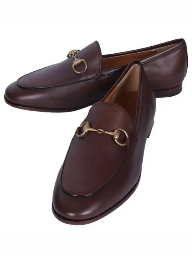 Women's Jordaan Horsebit Leather Loafers Brown - GUCCI - BALAAN 2