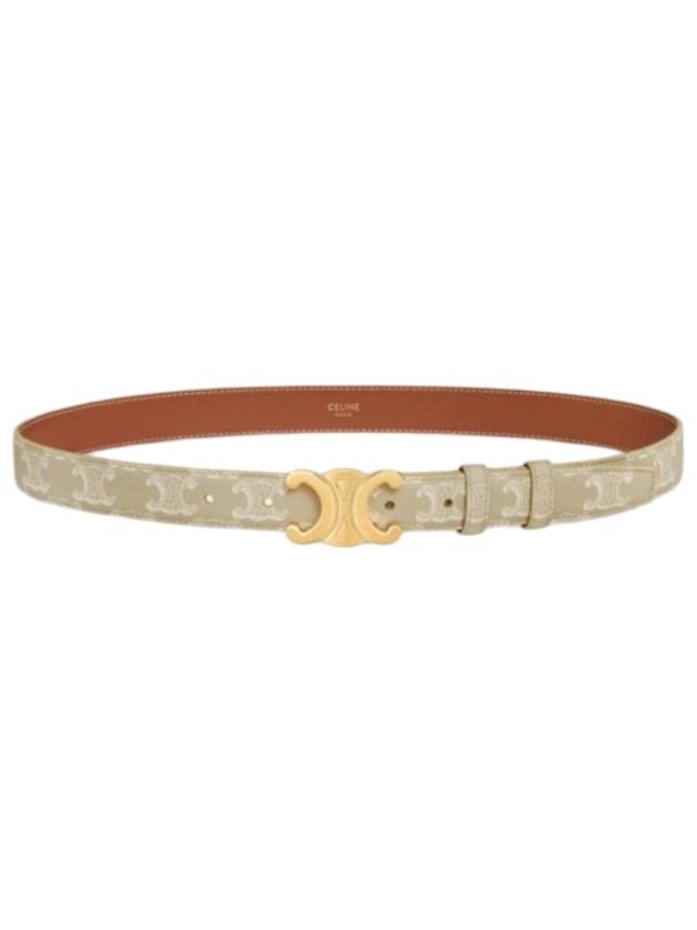 Medium Triomphe Canvas Belt Grege - CELINE - BALAAN 1