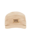 Logo Patch Cotton Ball Cap Khaki - BURBERRY - BALAAN 1