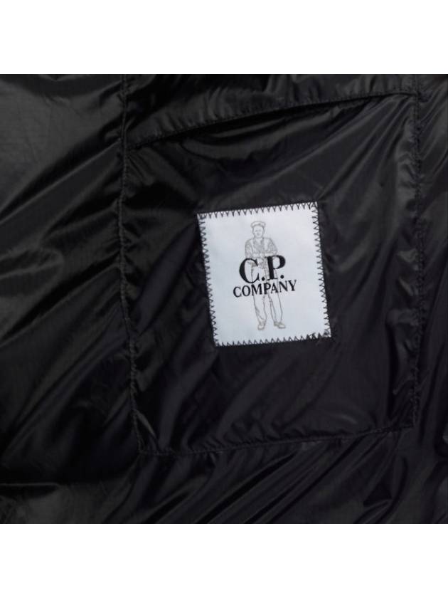 Lens Detail Zip-Up Quilted Vest Black - CP COMPANY - BALAAN 7