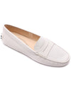 Women's Gommino Leather Driving Shoes White - TOD'S - BALAAN 4