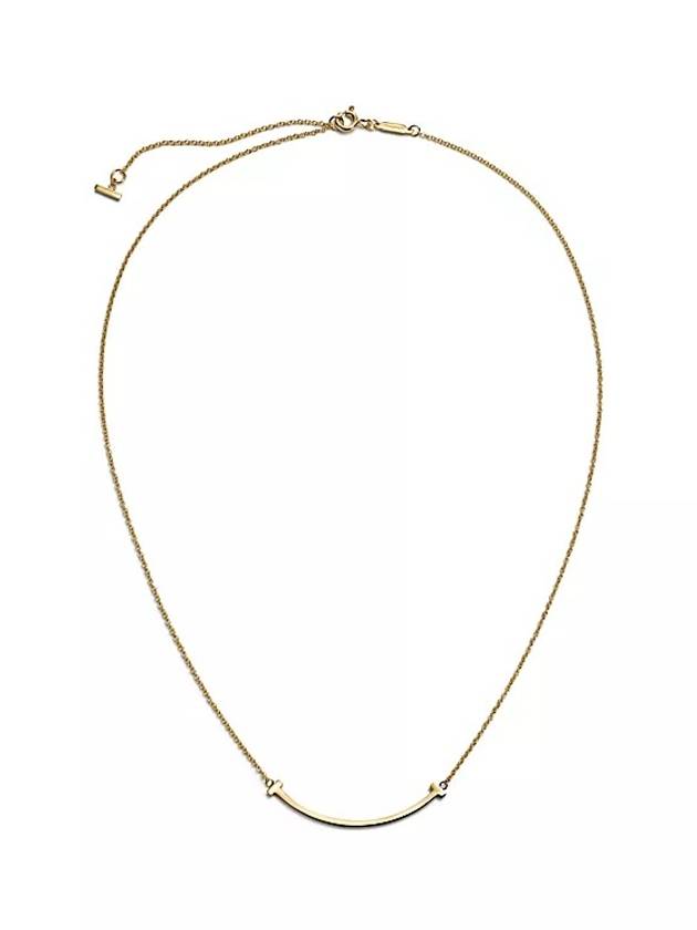 T Smile Small Pendant Necklace Gold - TIFFANY & CO. - BALAAN 4