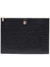 Medium Document Holder Clutch Bag Black - THOM BROWNE - BALAAN 2