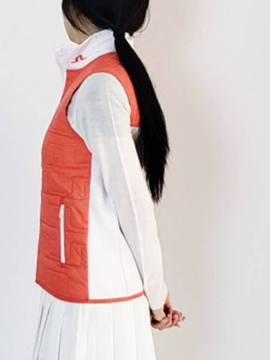 Golf Lightweight Stefania Hybrid Vest GWOW11228 Hot Coral - J.LINDEBERG - BALAAN 2