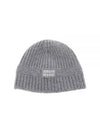 Cashmere Wool Beanie Grey - MIU MIU - BALAAN 2