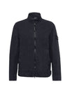 Tela Mock Neck Zip-up Jacket Navy - STONE ISLAND - BALAAN 1