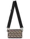 Men's Toile Iconographe Leather Cross Bag Beige - VALENTINO - BALAAN 7