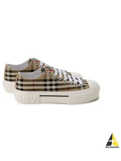 Vintage Check Cotton Sneakers Archive Beige - BURBERRY - BALAAN 2