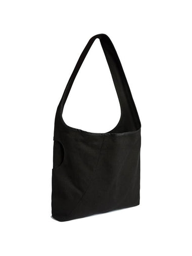 Men's Cotton Cross Bag Black - ELWKSTUDIO - BALAAN 1