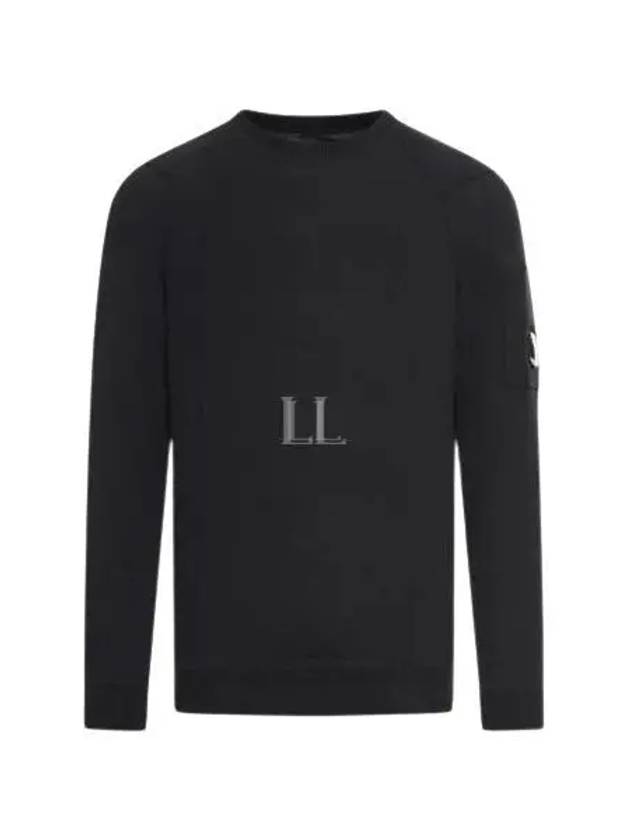 Sea Island Lens Knit Top Black - CP COMPANY - BALAAN 2