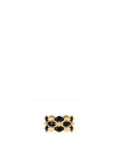 LV Malletage Ring Gold Black - LOUIS VUITTON - BALAAN 2